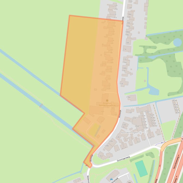 Kaart van postcodegebied 9738AE.