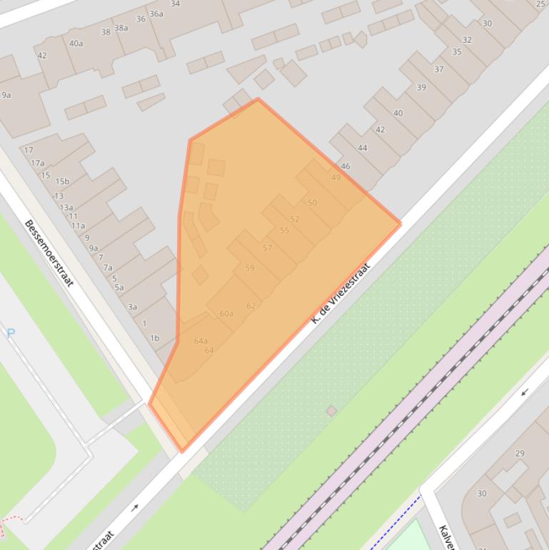 Kaart van postcodegebied 9741AH.