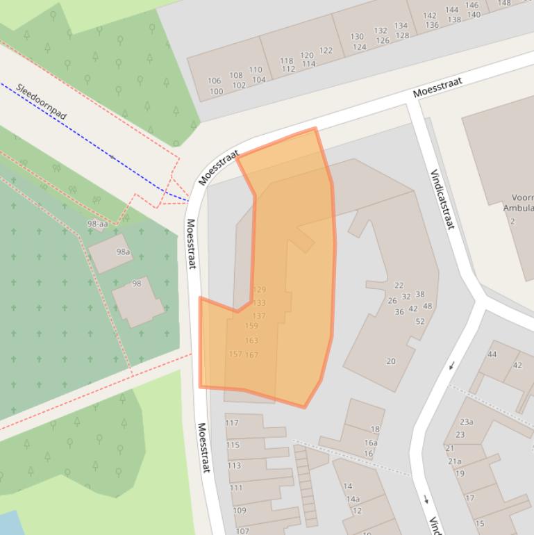 Kaart van postcodegebied 9741AS.