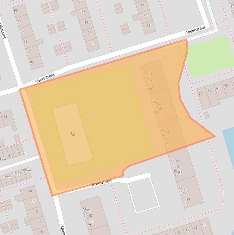 Kaart van postcodegebied 9741EB.