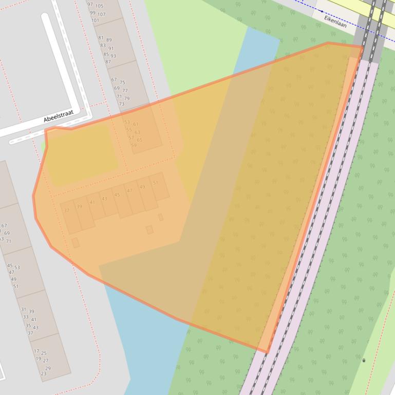 Kaart van postcodegebied 9741ED.