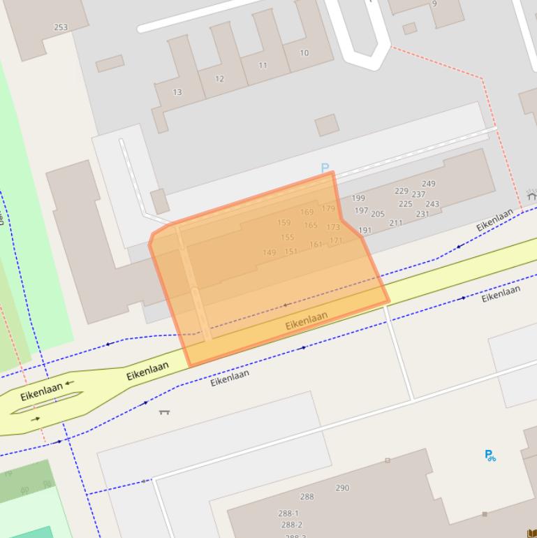 Kaart van postcodegebied 9741EM.