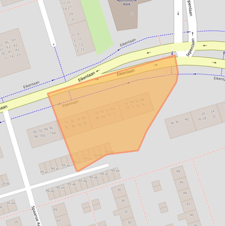 Kaart van postcodegebied 9741EP.