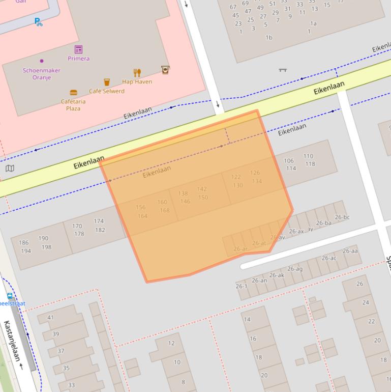 Kaart van postcodegebied 9741ES.