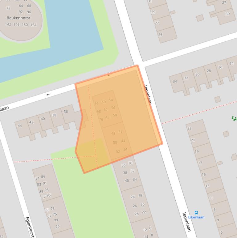 Kaart van postcodegebied 9741GD.