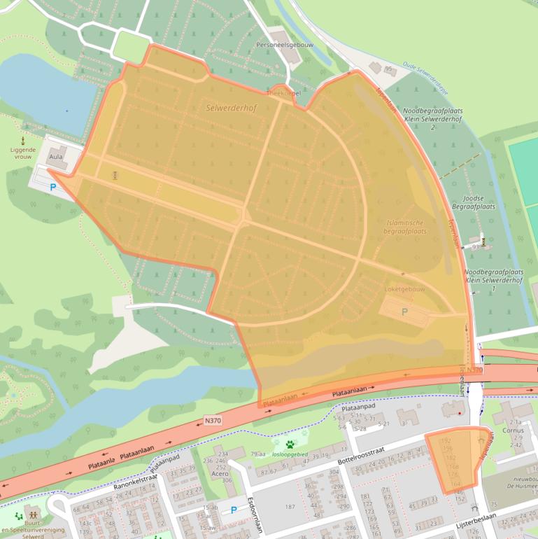 Kaart van postcodegebied 9741GH.