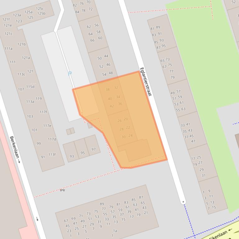 Kaart van postcodegebied 9741GP.