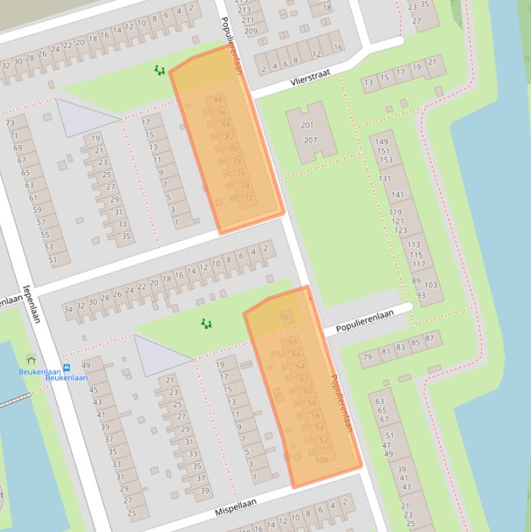 Kaart van postcodegebied 9741HG.