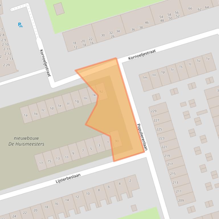 Kaart van postcodegebied 9741HH.