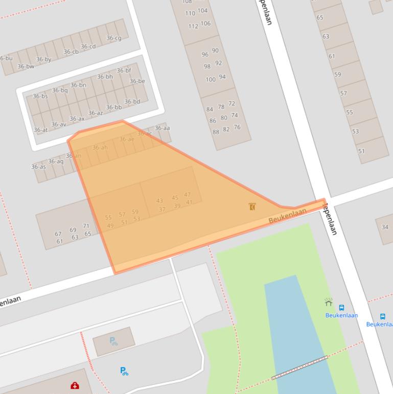 Kaart van postcodegebied 9741HK.