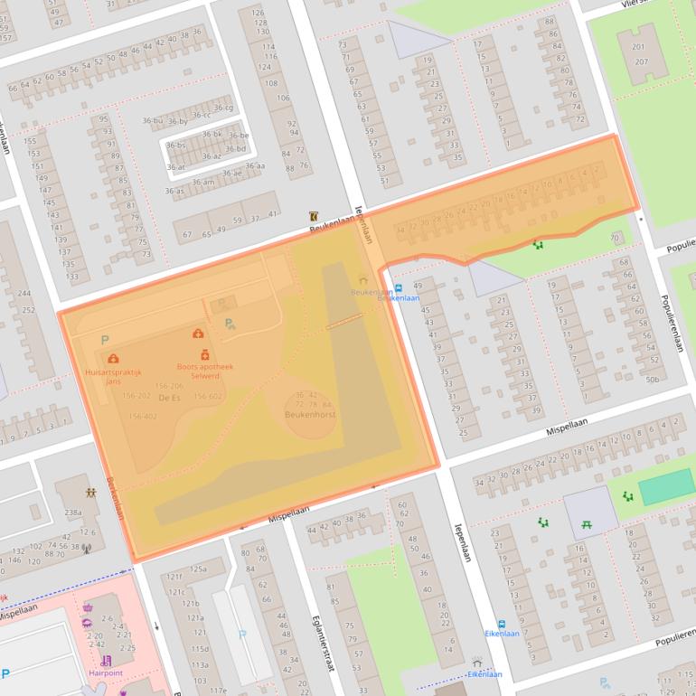 Kaart van postcodegebied 9741HM.