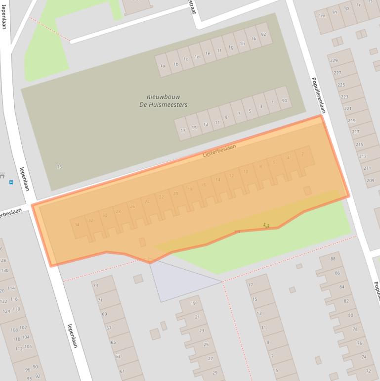 Kaart van postcodegebied 9741HR.