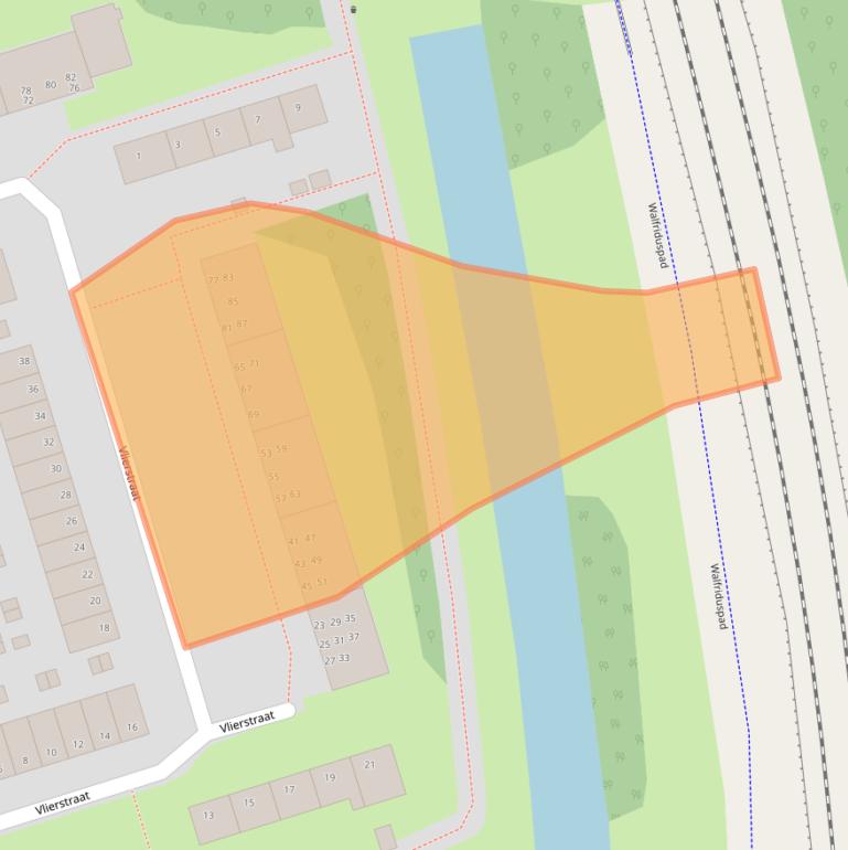 Kaart van postcodegebied 9741HV.