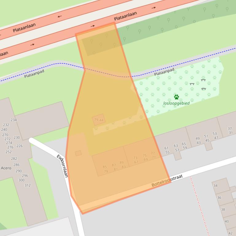 Kaart van postcodegebied 9741JG.