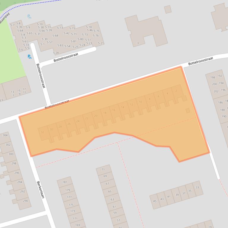 Kaart van postcodegebied 9741JH.