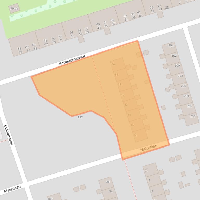 Kaart van postcodegebied 9741JJ.