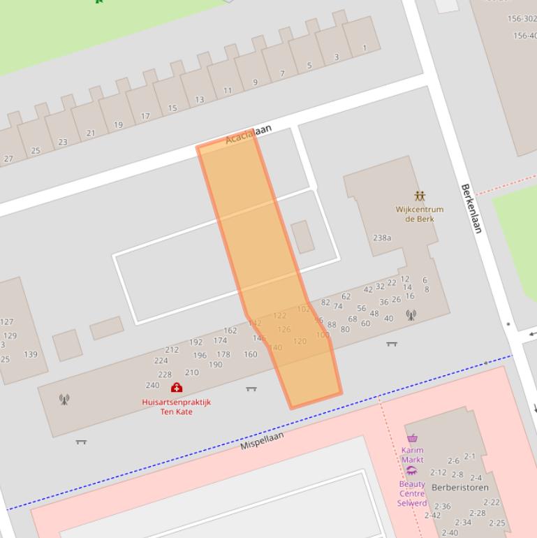 Kaart van postcodegebied 9741JS.