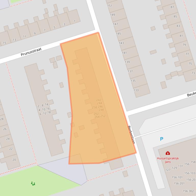 Kaart van postcodegebied 9741JW.