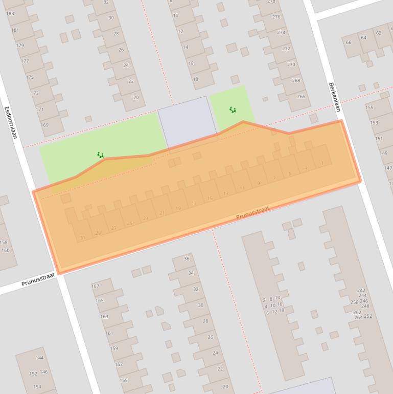 Kaart van postcodegebied 9741LA.