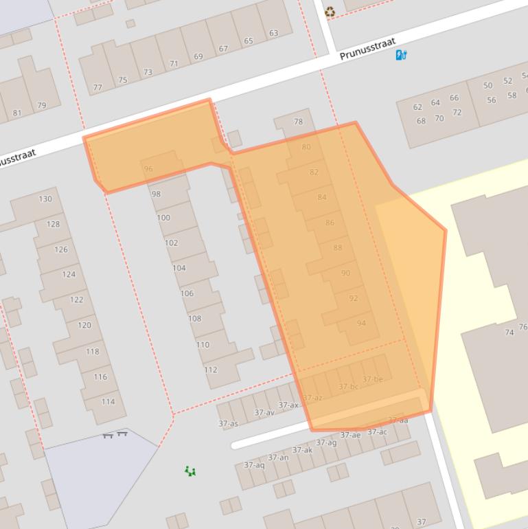 Kaart van postcodegebied 9741LG.