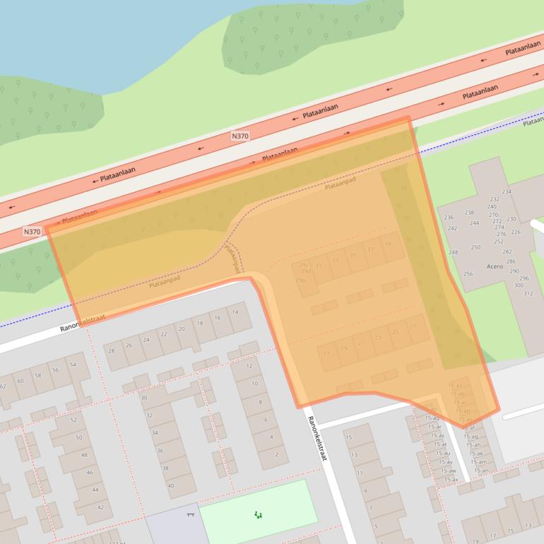 Kaart van postcodegebied 9741LS.