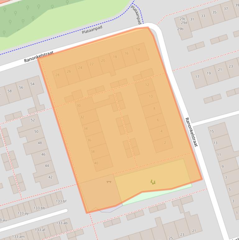 Kaart van postcodegebied 9741LT.