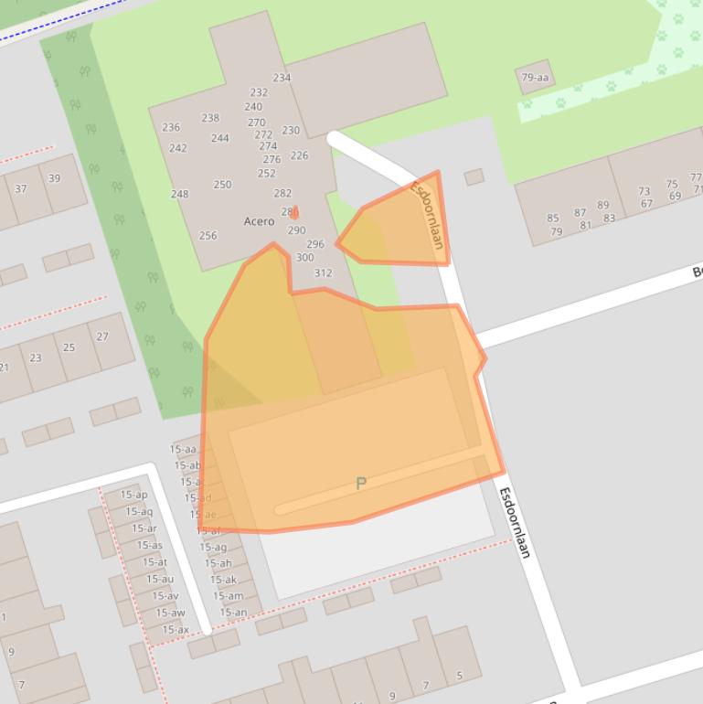 Kaart van postcodegebied 9741MA.