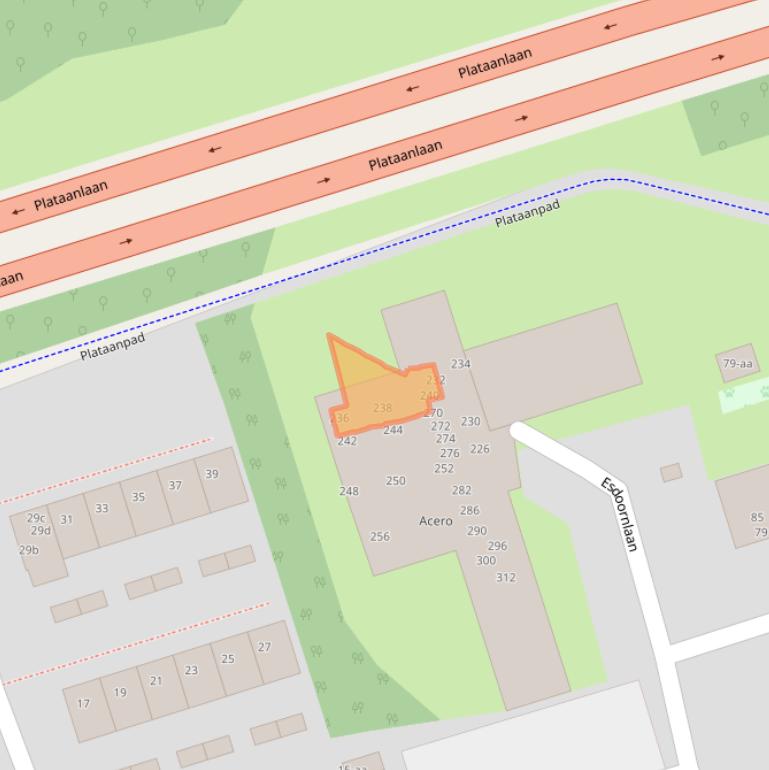 Kaart van postcodegebied 9741MB.