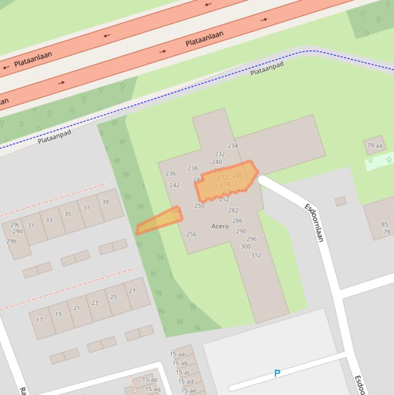 Kaart van postcodegebied 9741MD.