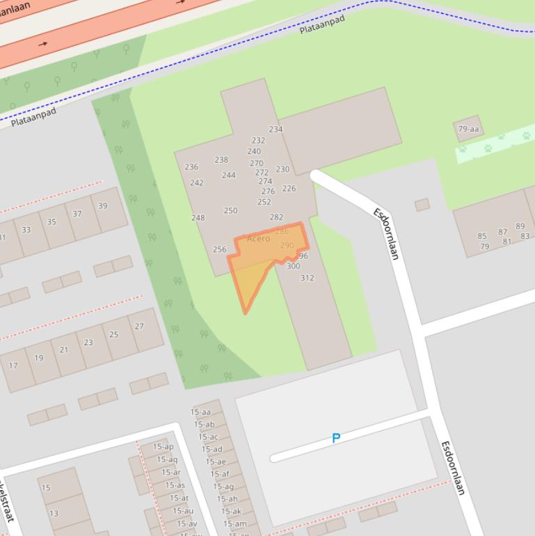 Kaart van postcodegebied 9741MH.