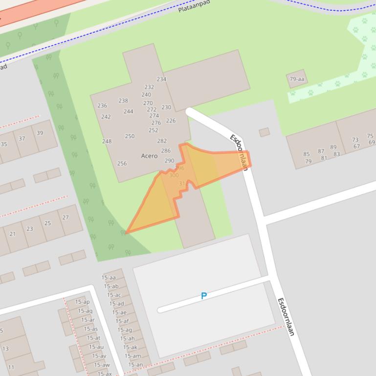 Kaart van postcodegebied 9741MJ.