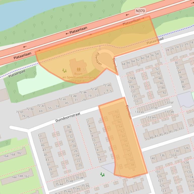 Kaart van postcodegebied 9741NG.