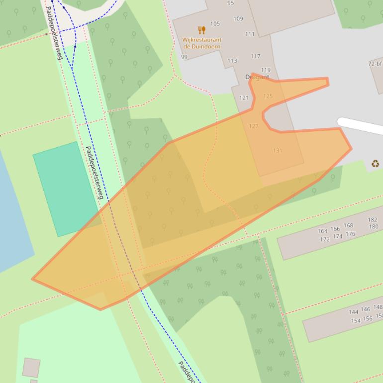 Kaart van postcodegebied 9741PM.