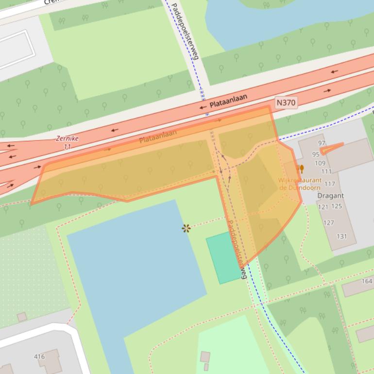 Kaart van postcodegebied 9741PN.