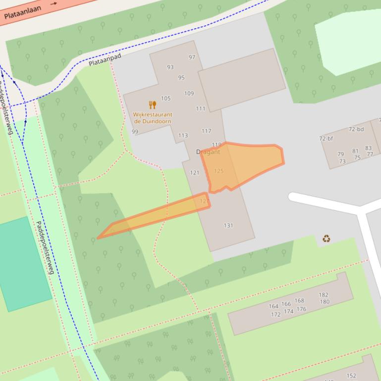 Kaart van postcodegebied 9741PW.