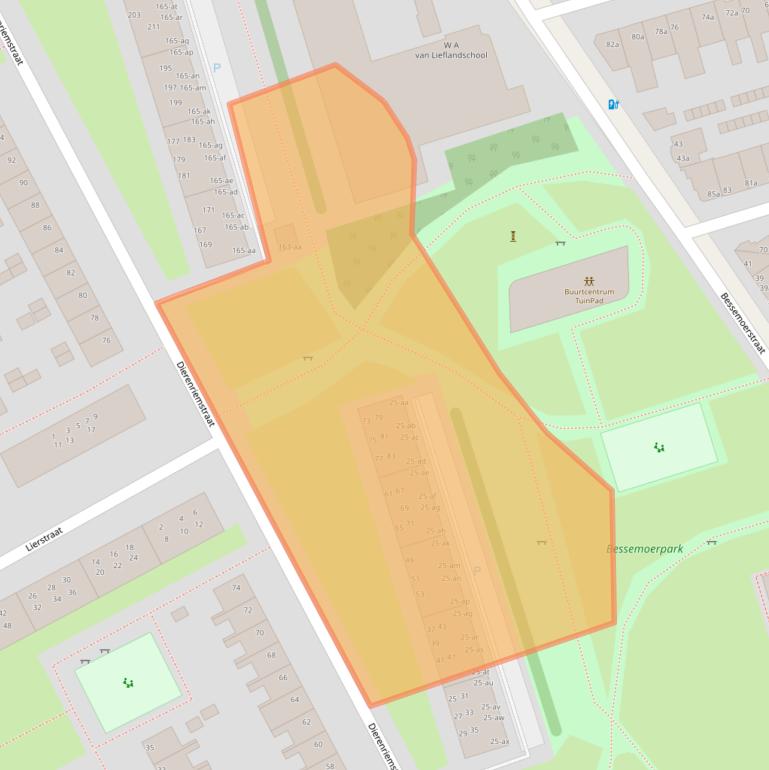 Kaart van postcodegebied 9742AB.
