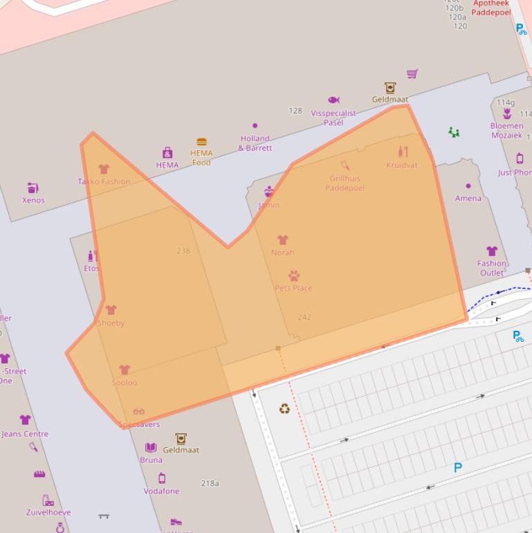 Kaart van postcodegebied 9742AN.
