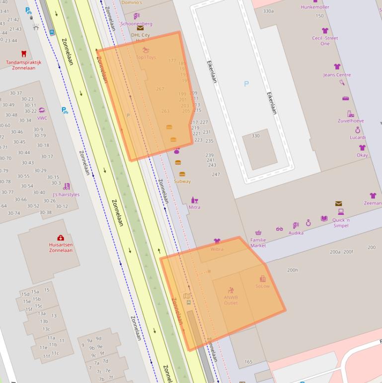 Kaart van postcodegebied 9742BD.