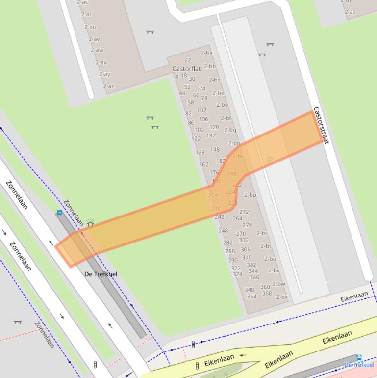 Kaart van postcodegebied 9742BV.