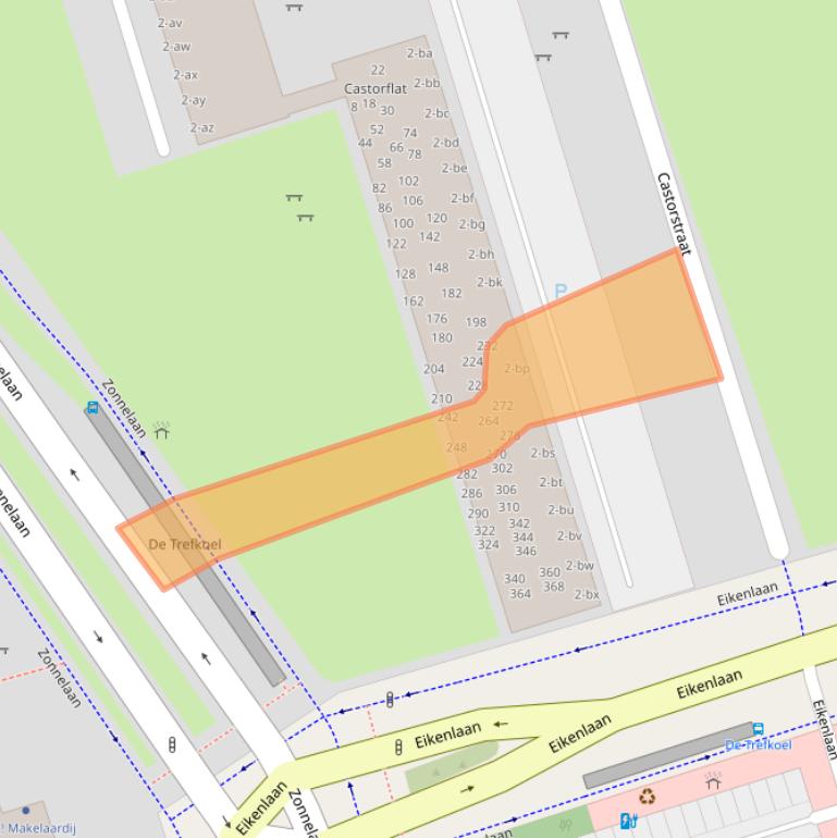 Kaart van postcodegebied 9742BW.