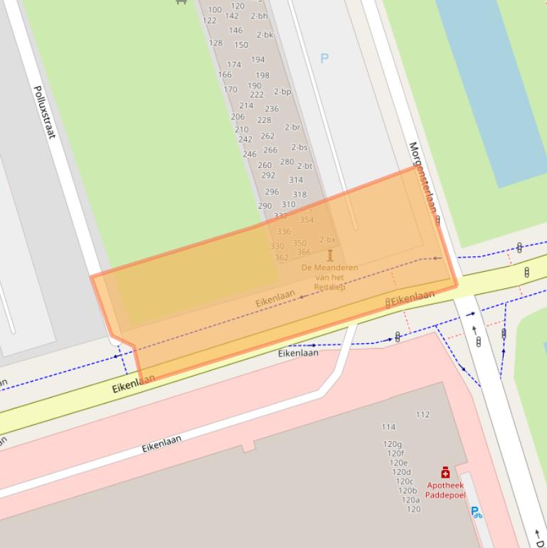 Kaart van postcodegebied 9742CT.