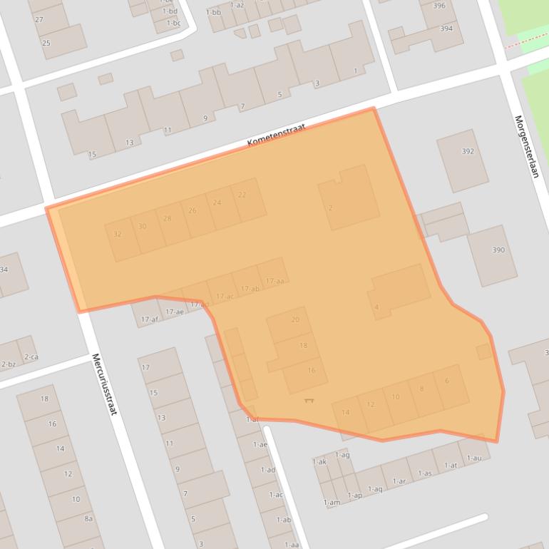 Kaart van postcodegebied 9742ED.