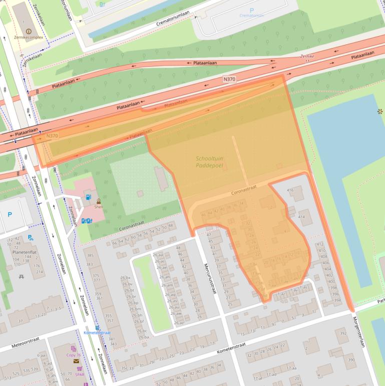 Kaart van postcodegebied 9742EG.