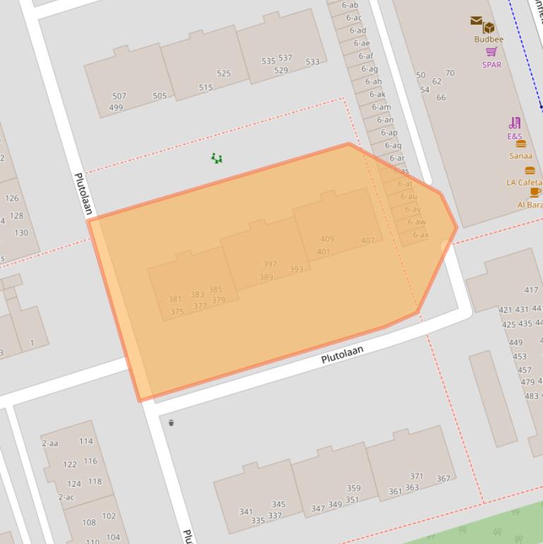 Kaart van postcodegebied 9742GL.
