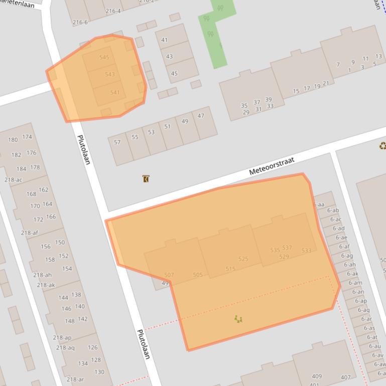 Kaart van postcodegebied 9742GP.