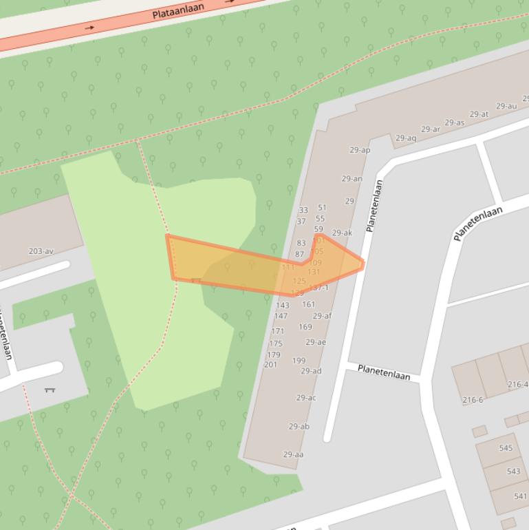 Kaart van postcodegebied 9742HD.