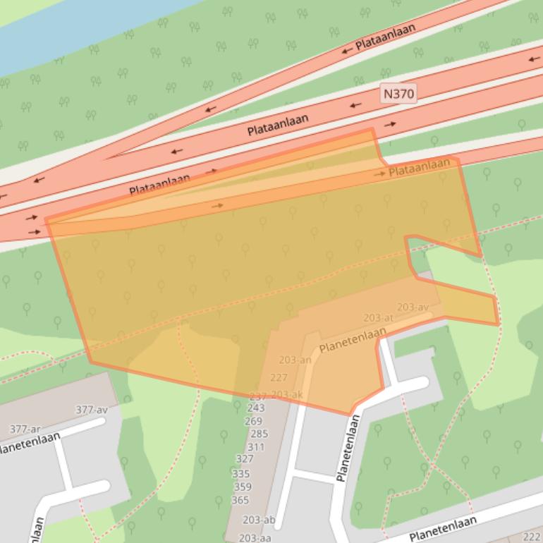 Kaart van postcodegebied 9742HH.