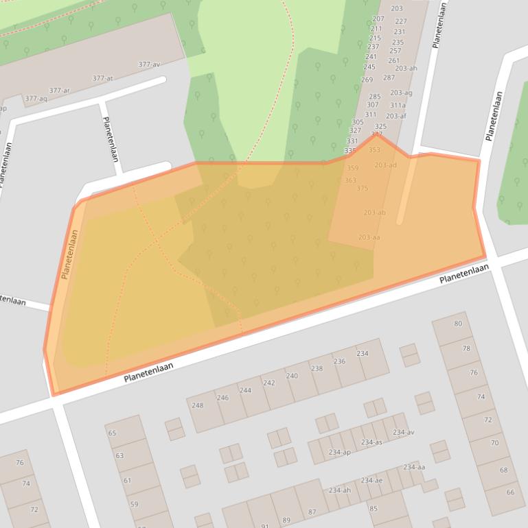 Kaart van postcodegebied 9742HM.