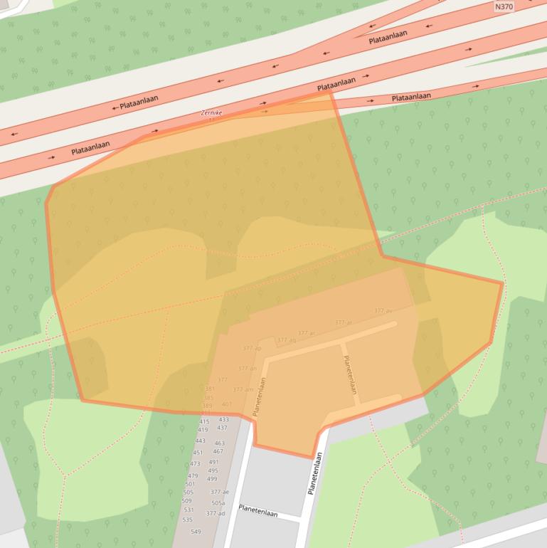 Kaart van postcodegebied 9742HN.