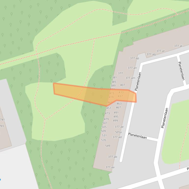 Kaart van postcodegebied 9742HP.